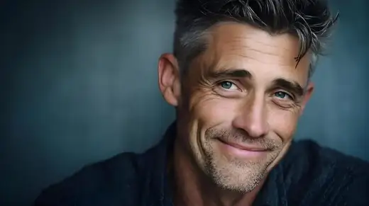 James, 62, confident smiling portrait